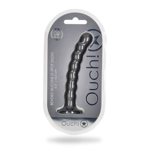 Dildo de Silicona G-Spot con Perlas Ouch! - Juguete de Placer