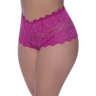 Boyshort de Encaje Berrylicious con Crotch Split Magic Silk