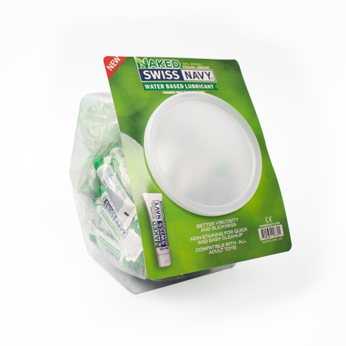 Swiss Navy Naked Lubricant 100-Piece Fishbowl | Water-Based