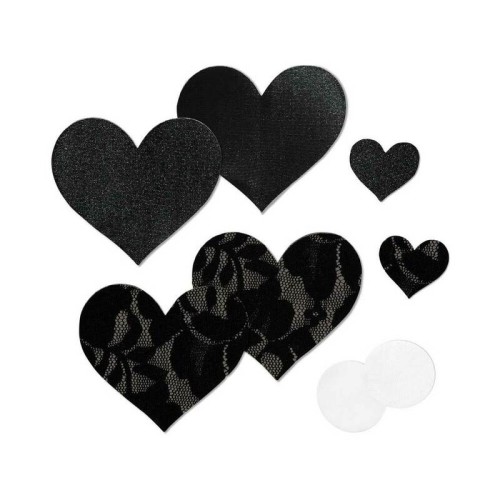 Nippies Basic Negros Corazones Pasties Talla C