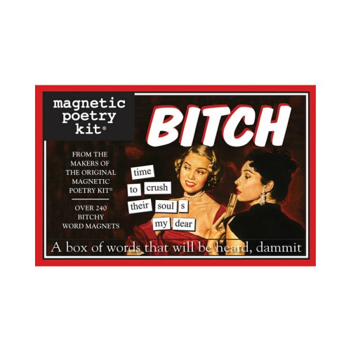 Magnetic Poetry Bitch Edition Word Magnet Kit