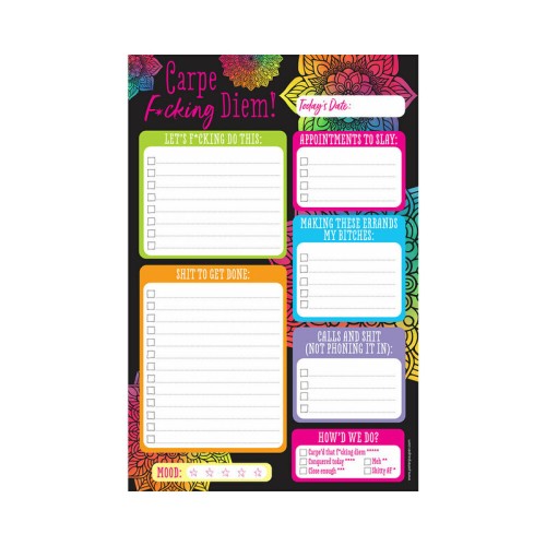 Carpe Fucking Diem Daily Note Pad