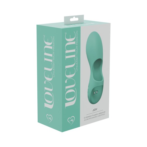 Vibrador de Dedo 10 Velocidades LoveLine Joy Verde