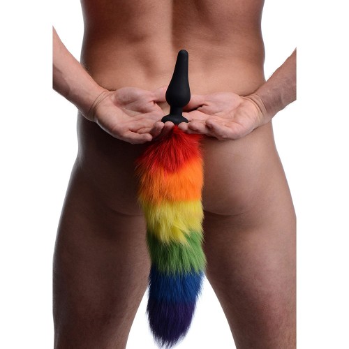 Tailz Rainbow Silicone Butt Plug