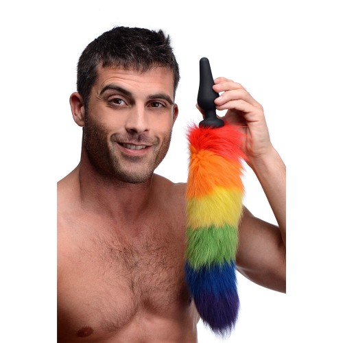 Tailz Rainbow Silicone Butt Plug