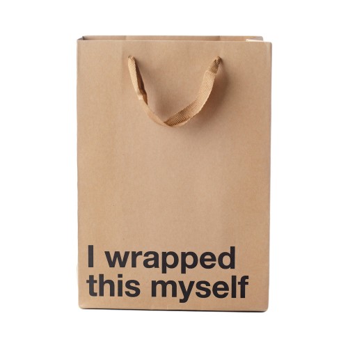 Snarky Gift Bags Wrapped This Myself - Perfect for Gag Gifts