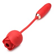 Vibrador Bloomgasm con Arremetida y Succión para Placer Intenso