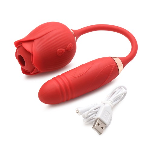 Vibrador Bloomgasm con Arremetida y Succión para Placer Intenso