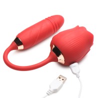 Vibrador Bloomgasm con Arremetida y Succión para Placer Intenso