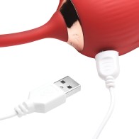 Vibrador Bloomgasm con Arremetida y Succión para Placer Intenso