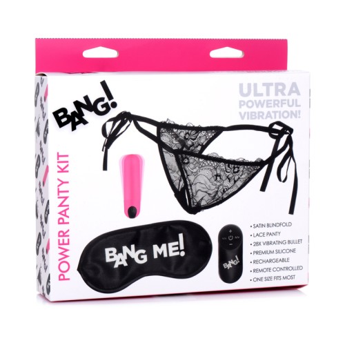 Kit de Panties BANG! con Vibrador y Careta Rosa