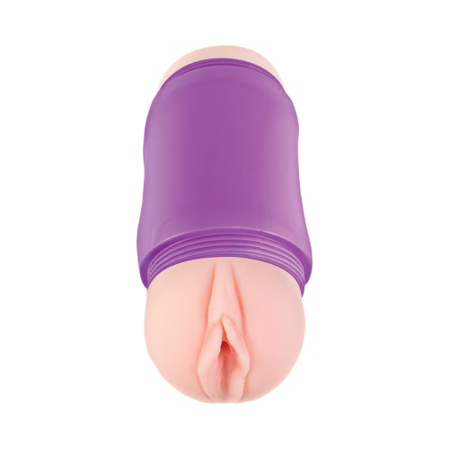 Delite Two Ways Vagina & Ass Stroker - Beige