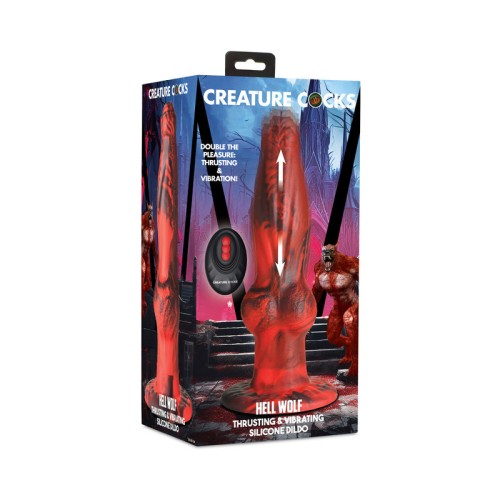 Creature Cocks Hell Wolf Thrusting Vibrating Dildo for Ultimate Fantasy