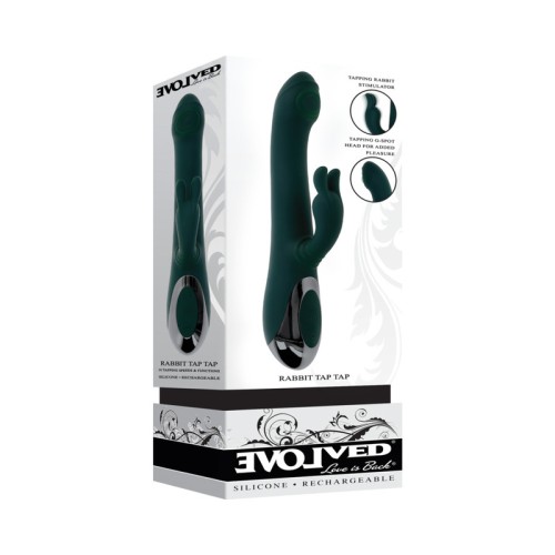 Estimulador Dual Vibrante Evolved Rabbit Tap Tap para un Placer Intenso