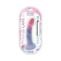 Cotton Candy Pound Cake Silicone Dildo 7.5 in.