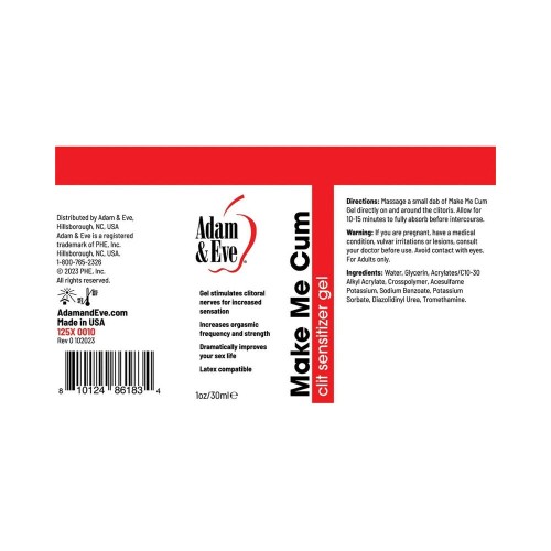 Gel Clítor para Mayor Sensibilidad por Adam & Eve