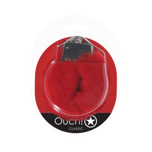 Esposas Clásicas de Felpa Ouch! Rojas