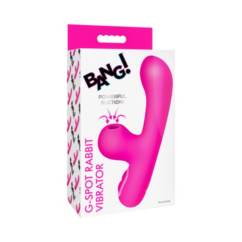 BANG! Mini Vibrador Conejito Succionador Rosa - Placer Supremo