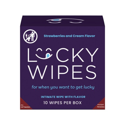 Sweetums Lucky Wipes Sabor Fresa y Nata 10-Pack | Placer Refrescante