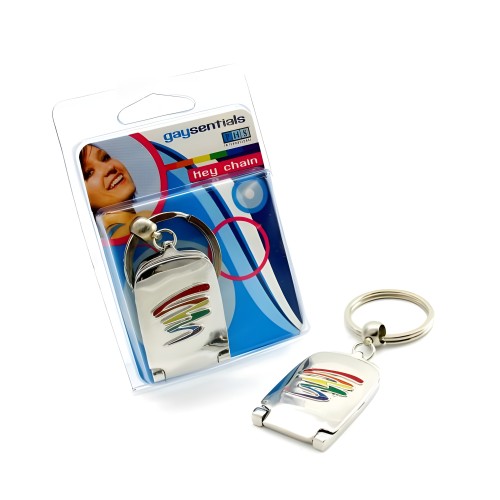 Gaysentials Mirror Key Chain Squiggle - Show Your Pride