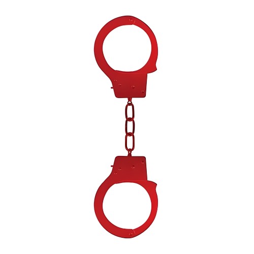 Ouch Beginners Handcuffs Metal Red