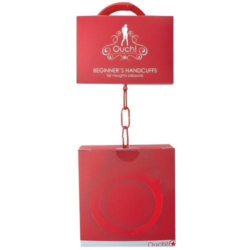 Esposas para Principiantes de Metal Rojas Ouch