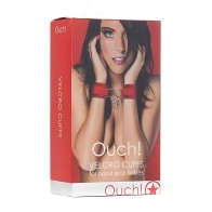 Muñequeras Velcro Ouch - Rojas | Accesorios de Restricción