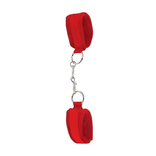 Muñequeras Velcro Ouch - Rojas | Accesorios de Restricción