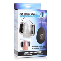 Teaser de Cabeza Doble Vibrante Deluxe 20x - Placer Absoluto