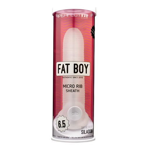 Perfect Fit Fat Boy Micro Ribbed Sheath - Enhance Pleasure