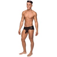 Hoser Stretch Mesh Micro Mini Shorts - Black XL