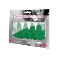 Peekaboos Mary Jane Pasties Green