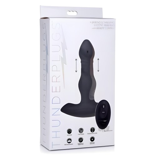 Vibrating & Thrusting Remote Control Plug - Ultimate Pleasure