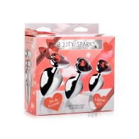 Conjunto de Tapones Anal Gemas Rojas - Explora Nuevas Sensaciones