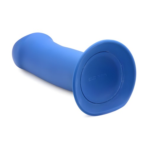 Dildo Fálico Grueso Squeezable - Azul