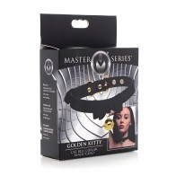 Collar de Campana Golden Kitty Cat - Divertido y Ajustable