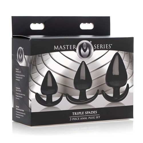 Master Series Triple Spades Anal Plug Set