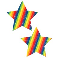 Pastease Rockstar Estrella Doble Arcoíris Brillante