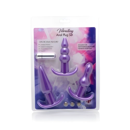 Set de 4 Plug Anal Vibrantes Trinity Vibes