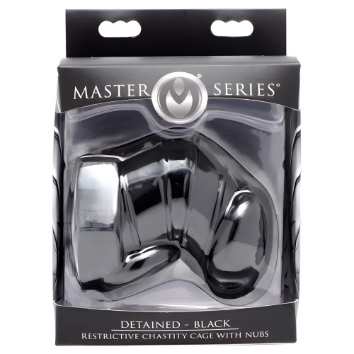 Master Series Detained Black Chastity Cage