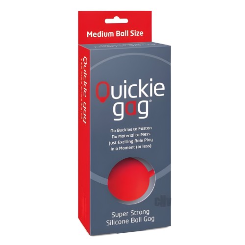Quickie Ball Gag Medio Rojo