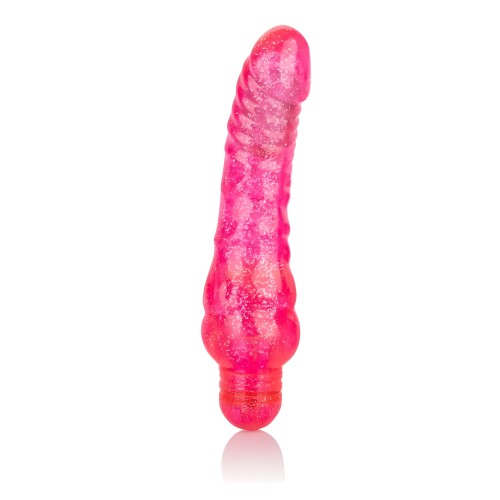 Sparkle Glitter Jack Dildo Vibrante Rosa - Estimulación Definitiva