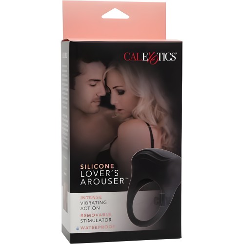 Silicone Lovers Arouser Black Vibrating Ring - Enhanced Pleasure