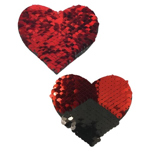 Pastease Double Sequin Hearts Pasties