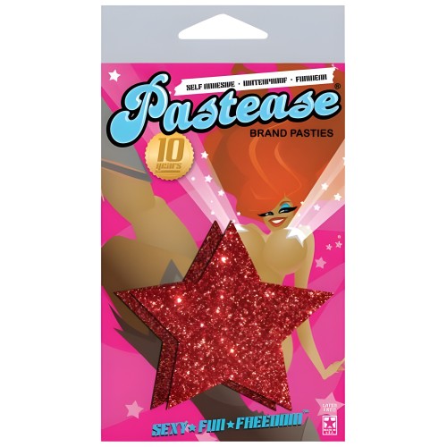 Rockstar Red Glitter Pasties - Sparkle and Style