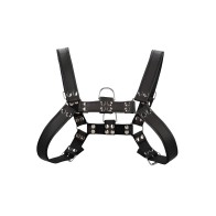 Arnés Bulldog para Pecho Negro/Negro Pequeño/Mediano