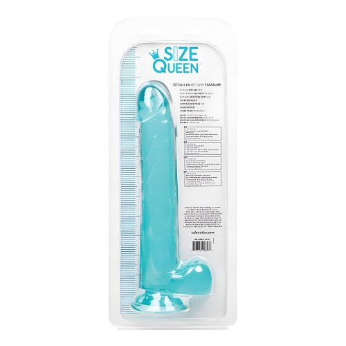 Size Queen 10in Blue - Realistic Experience