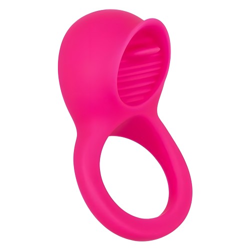 Anillo Vibrador Teasing Tongue Rosa