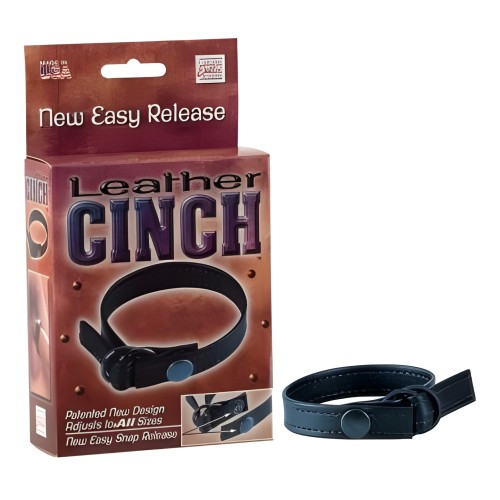 Leather Cinch Adjustable Cockring - Tailored Pleasure