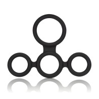 Big Man's Spreader Black Ring - Enhance Your Erection